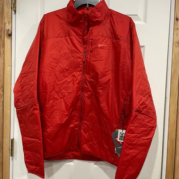 REI Jackets & Coats Nwt Rei Mens Flash Insulated Jacket Red Poshmark